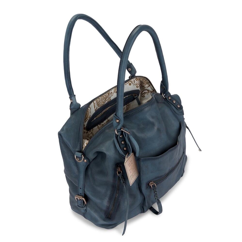 Free People We the Free Emerson tote Stormy Sea nwt Larger size - Picture 5 of 6